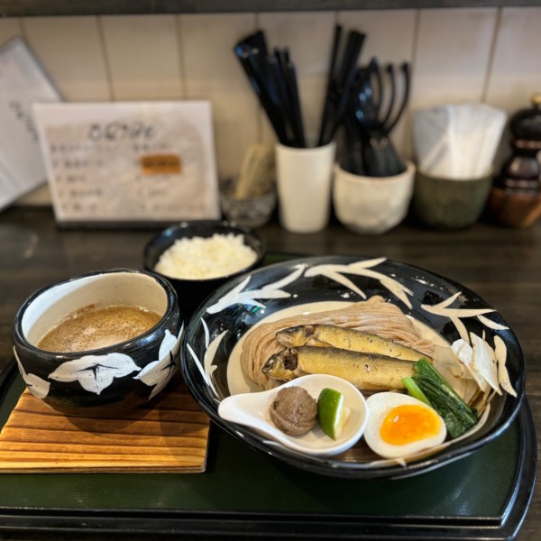 「鮎つけ麺~鮎のコンフィ添え~」@ORIBEの写真