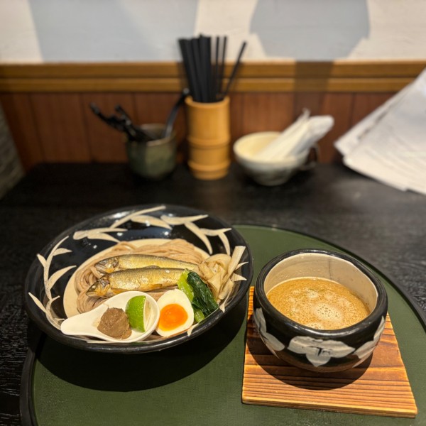 「鮎つけ麺~鮎のコンフィ添え~」@ORIBEの写真