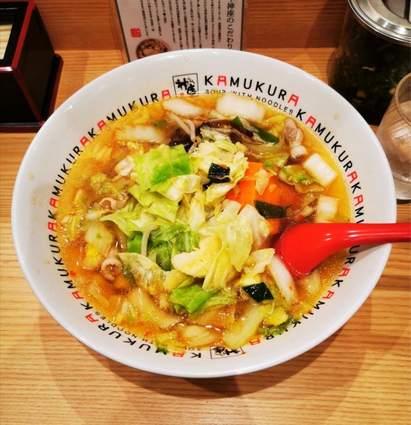 「野菜いっぱいラーメン」@どうとんぼり神座 京都ポルタ店の写真
