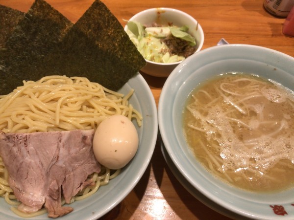 「つけ麺　大盛　1.5玉　➕　キャベチャ」@濱之家 入谷店の写真