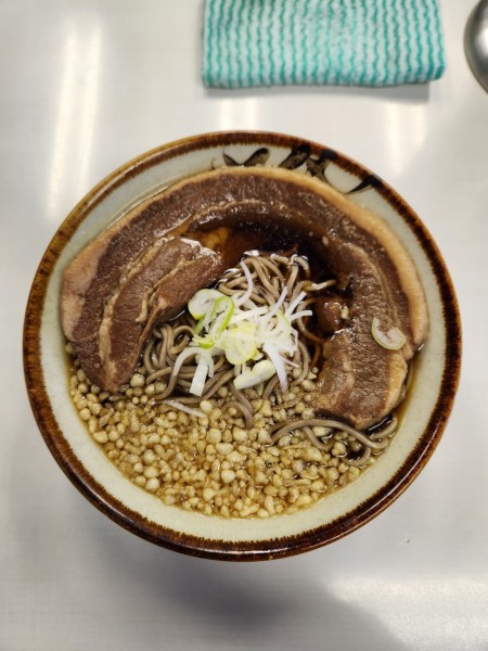 「元祖厚肉そば」@豊しま 江戸川橋店の写真