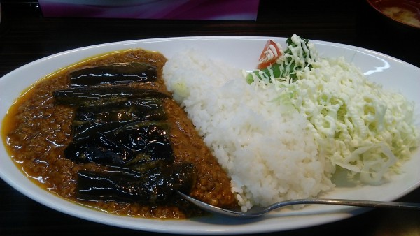「キーマ茄子カレー 1100円」@洋飲食の写真