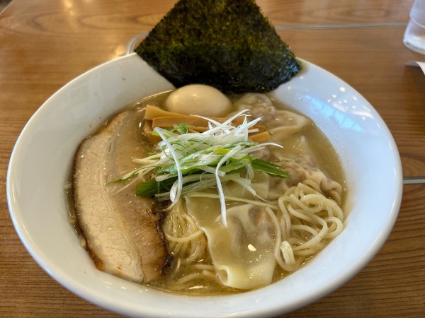 「海老ワンタン麺（塩）1200円」@中華蕎麦きみの 全国ご当地ラーメンリレー in 岐阜タカシマヤの写真