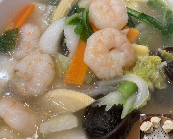 「海老そば+焼売」@中華 成喜の写真