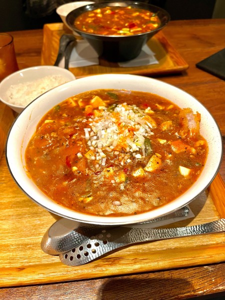 「【限定】マーカツ麺【TP】大盛、サービスライス」@新潟 三宝亭東京ラボ 中目黒店の写真