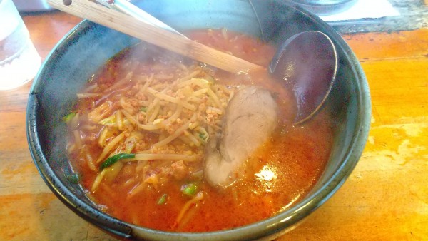 「炒め系味噌ラーメン（中）辛味（中辛）、野菜少な目にんにく増し」@麺屋 参壱の写真