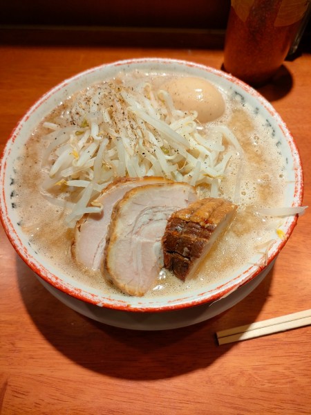 「小ラーメン+味玉　1000円」@らーめん バリ男 豊洲店の写真