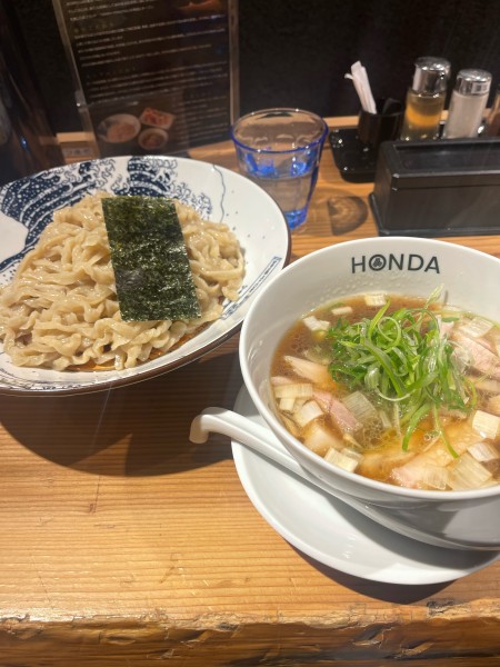「つけめん(醤油)大盛＋焼豚」@本田麺業 神田西口駅前店の写真