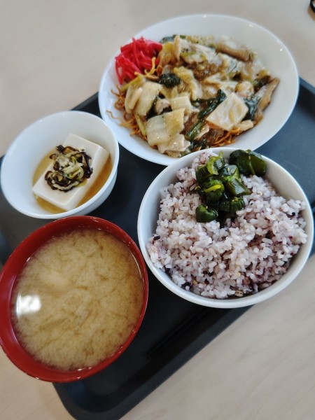 「日替わりA『五目あんかけ揚げそば』(580円)」@武蔵村山市役所 市民レストランの写真