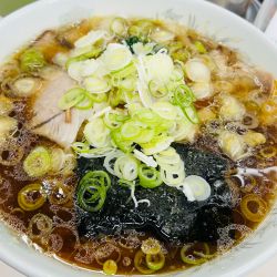 生姜醤油ラーメン大盛りネギ増し