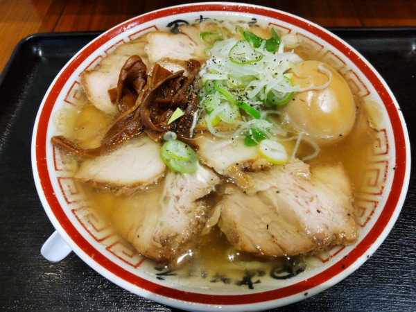 「肉そば＋味玉」@中華そば専門 田中そば店 ダイバーシティ東京プラザ店の写真