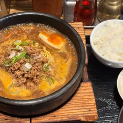 石焼きキーマカレー麺