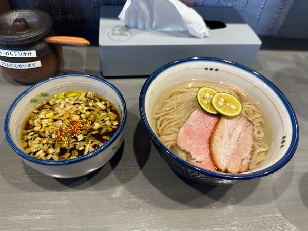 「鶏と鰹のおつけそば」@麺房 鶏くらふとの写真