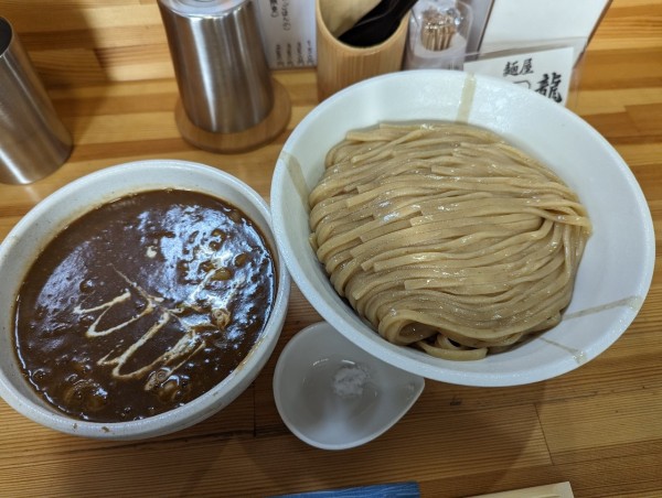 「期間限定　鶏白湯ビーフシチューつけ麺」@麺屋電龍の写真