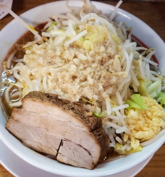 「らーめん（麺250g・全増し）1,000円」@らーめん豚の道の写真