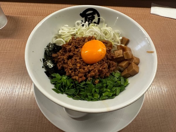 「台湾塩まぜそば」@麺や マルショウ 江坂店の写真