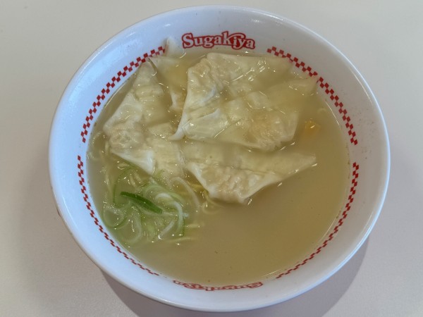 「店舗限定・ワンタン麺560円」@スガキヤ イオンタウン本巣店の写真