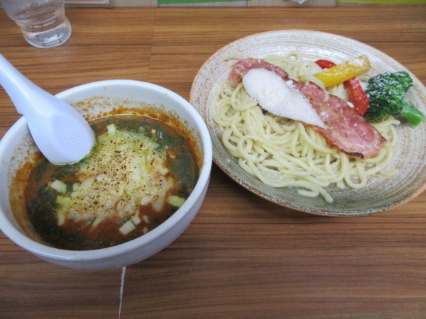 「限定　トマトつけ麺リゾットセット（１２５０円）」@大勝軒ROSSO－ロッソ－の写真