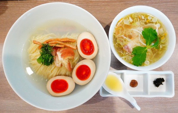 「塩 特製しじみ昆布水つけ麺」@中華そば 和渦 TOKYOの写真