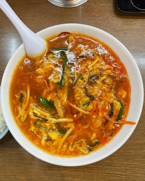 「旨辛玉子とじ麺」@珍來 柏藤ヶ谷店の写真