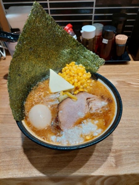 「特製熟成味噌らーめん＋バター、コーン」@浅草 熟成味噌らーめん のりあき・美々の写真
