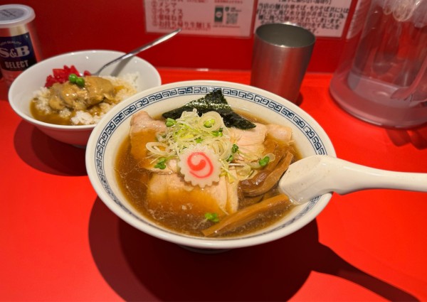 「中華そばと鶏南蛮ミニカレーセット¥1000」@醤油ラーメンなら ミカド製麺直売所の写真