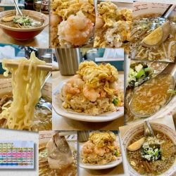 エビ炒飯1200円＋らんらん200円＋半ラーメン350円