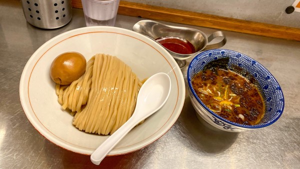 「味玉つけ麺（カレールー付き）¥950 インドめし ¥200」@つけ麺 神儺祁の写真