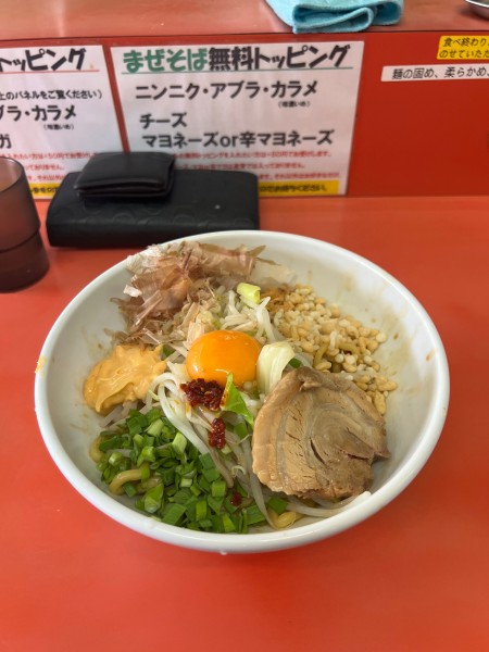 「まぜそば」@らー麺 ぶたのジョーの写真