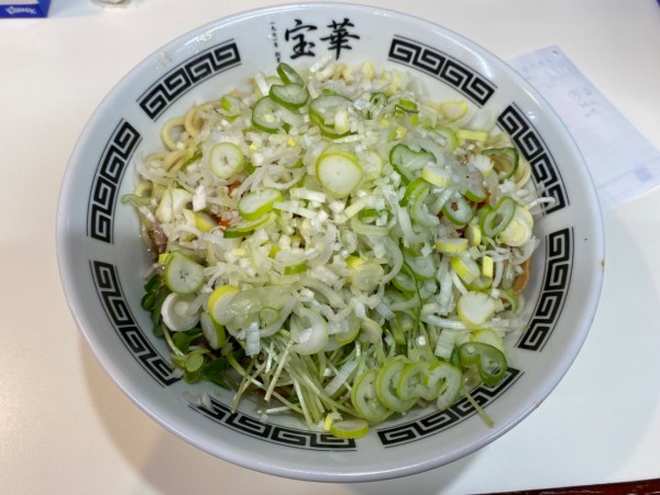 「宝そば・大盛・ネギ・キムチ」@宝華 飛田給店の写真