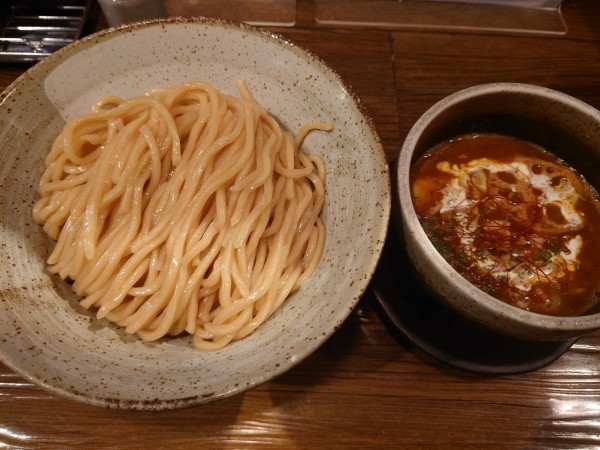 「カレーつけ麺」@つけ麺処 つぼや 梅田店の写真