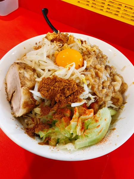 「ガラムマサラ汁なし麺」@立川マシマシ 太田店の写真