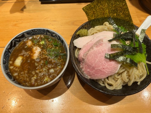 「特製塩つけ麺大盛」@新橋 纏 不動前店の写真