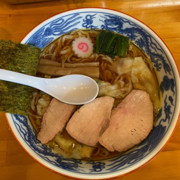 「ワンタン麺 1070円」@白河手打中華そば 法隆の写真