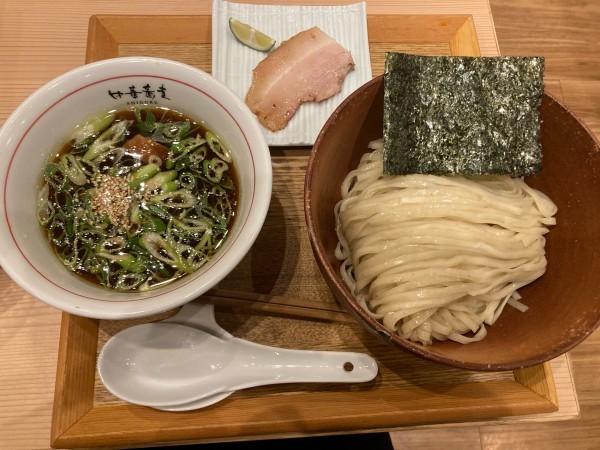 「青唐辛子酸辛キジつけ麺」@中華蕎麦 時雨の写真