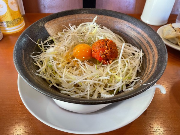 「マーラーそぼろ入り　ねぎ玉中華そば（ライス付き）」@幸楽苑 新小名浜店の写真