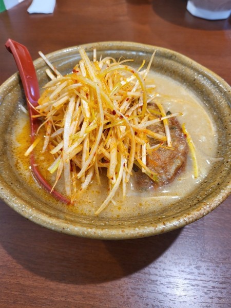 「肉ねぎらーめん」@麺場 田所商店 諏訪インター店の写真