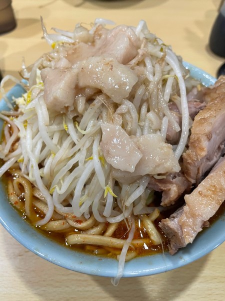 「小ラーメン ニンニクアブラ 辛い奴」@ラーメン二郎 八王子野猿街道店2の写真