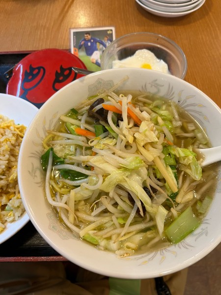 「野菜ラーメンとチャーハン」@華星楼の写真