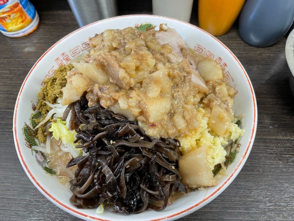 「小ラーメン¥1,000 ｶﾚｰ ｱﾌﾞﾗ ｱﾚ」@ラーメン二郎 川越店の写真