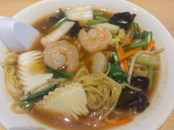 「(期間限定)海鮮五目そば¥979+ソフトクリーム¥107」@丸源ラーメン 与野公園店の写真