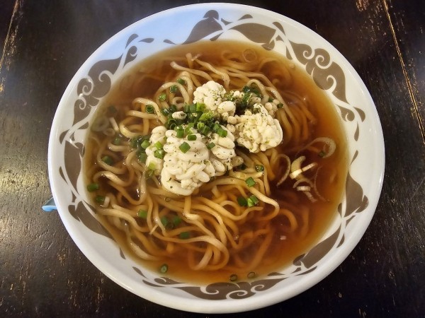 「【限定】真白子と豚清湯の醤油蕎麦　1000円」@煮干結社 弘前店の写真