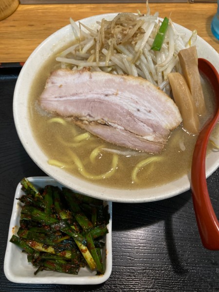 「味噌、辛ニラ」@味噌麺処 花道庵の写真