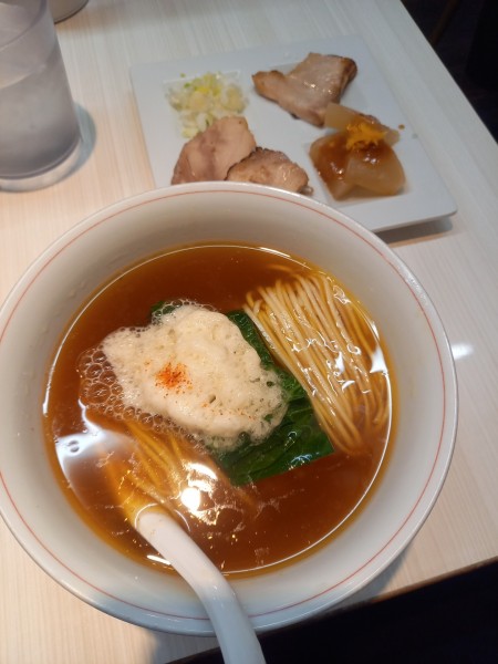 「稲庭中華そば￥1000＋和え玉￥200」@本枯中華そば 魚雷の写真