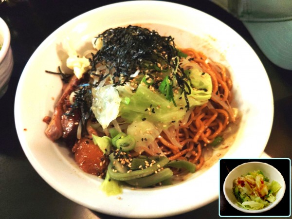 「【限定】焦がし醤油まぜそば ¥850・キャベツ ¥100」@麺家 うえだの写真