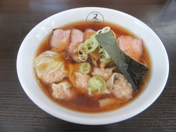 「醤油チャーシューワンタンめん（１２５０円）」@らーめん又右衛門の写真
