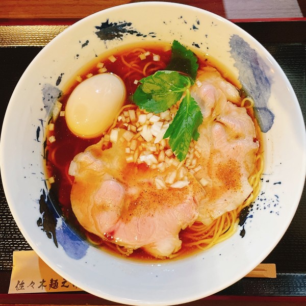 「中華そば＋煮玉子」@中華そば 佐々木麺之介の写真