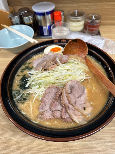 「定番味噌ラーメン　大」@ラーメン青木亭 八潮店の写真