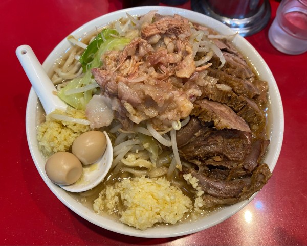 「小ラーメン  豚増し  生姜半分」@ラーメン二郎 西台駅前店の写真