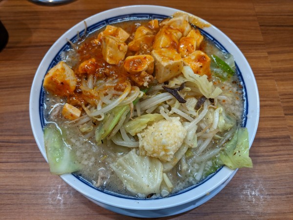 「大陸タンメン(ニンニク,背脂マシ)：990円」@タンメン ニュータマヤの写真